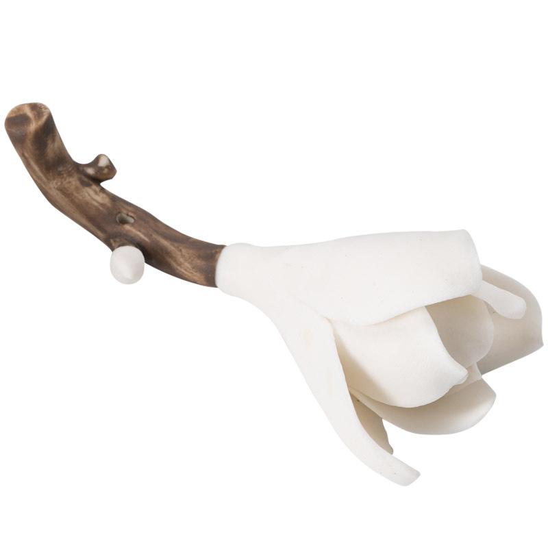 Gardenia fragrance plug ceramic line fragrance seat pen holder Dehua white porcelain tea set tea ceremony accessories