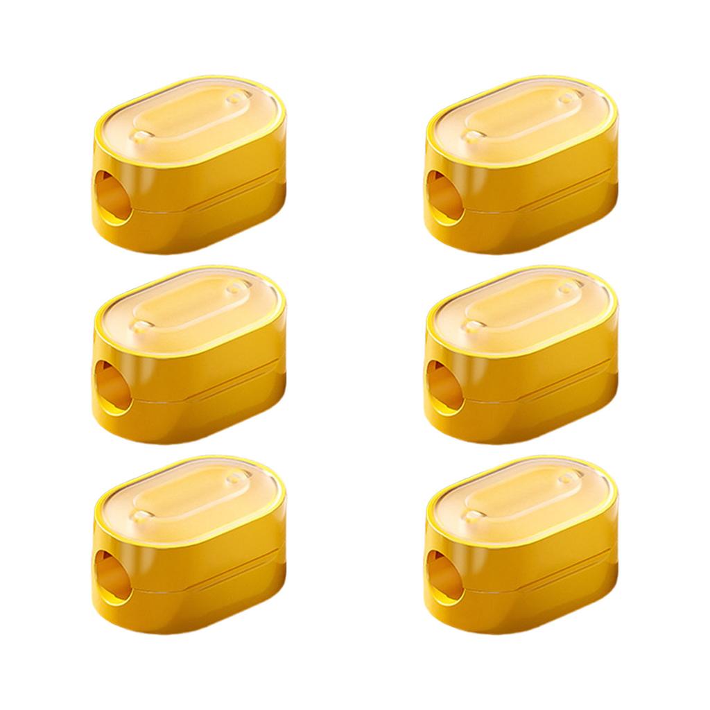6pcs Cable Organizers Clip Adhesive Backed Designs for Easy Installation and Tangles Cord Managements Home or Office
