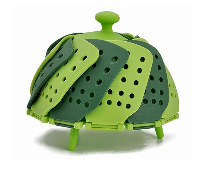 Household Food Grade Lazy Steamer Foldable Plastic Lotus Steamer Vegetable Steamer Basket Multi Color Available