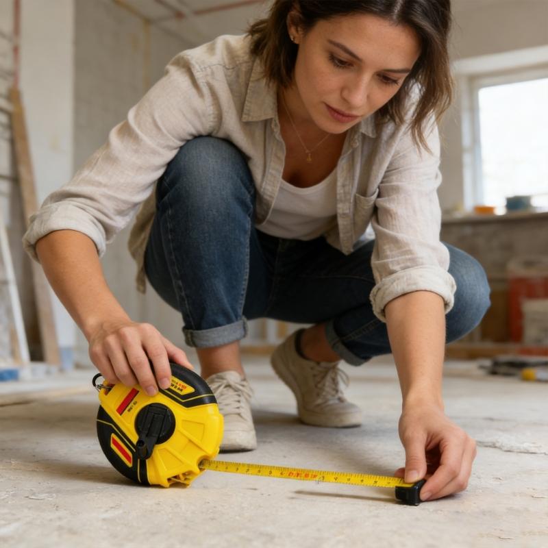 Fiberglass Tape Measure for Long Time Use in Professional Construction Work and DIY Home Improvement Activity