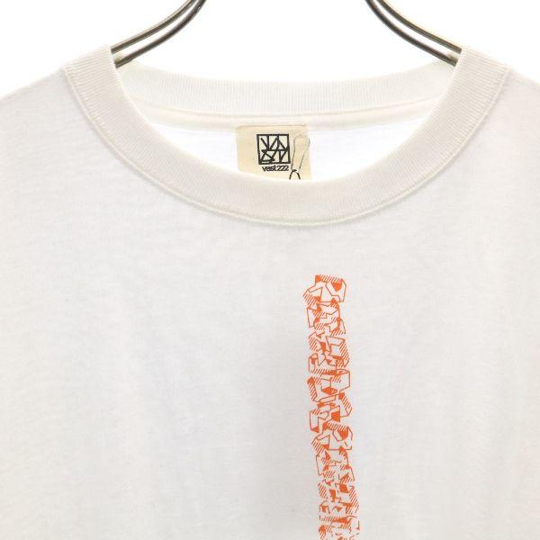 unused VAST222 18ss made in Japan Sleeve print Long sleeve sweat trainer Men's Used