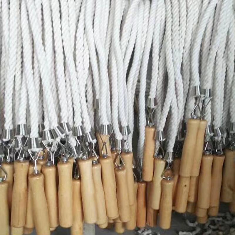Long Group Jump Rope with Wooden Handles