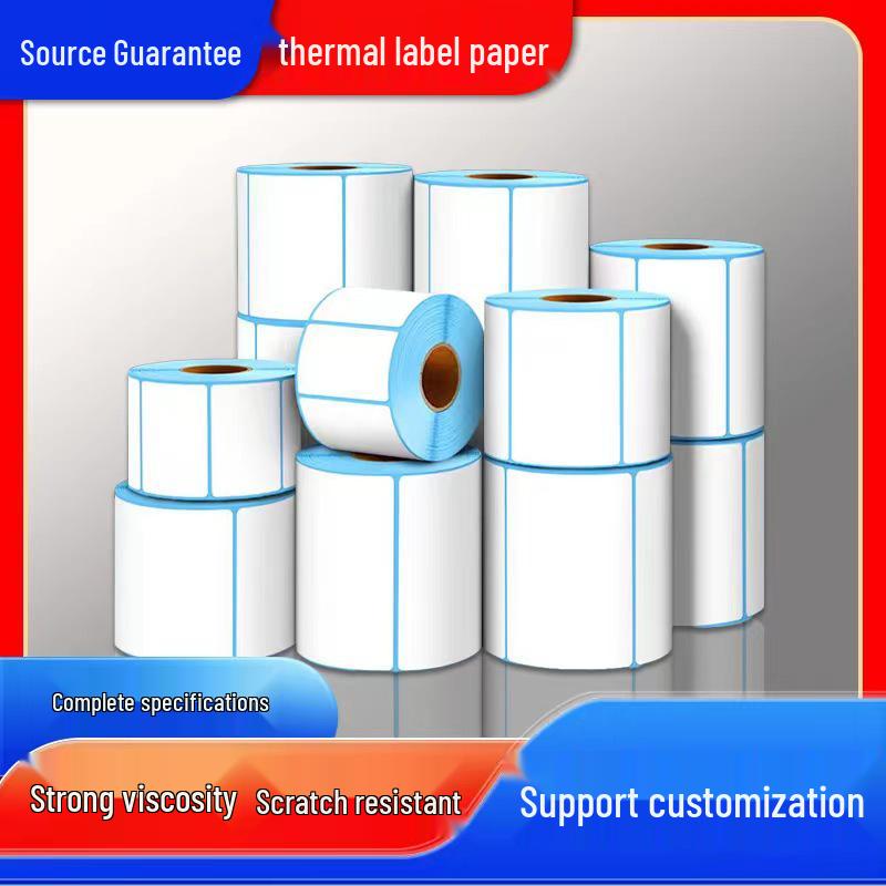 Durable Thermal Self-Adhesive Labels: 30x40, 50x60, 70x80, 90x90, 100x150 Mm for Electronic Scales