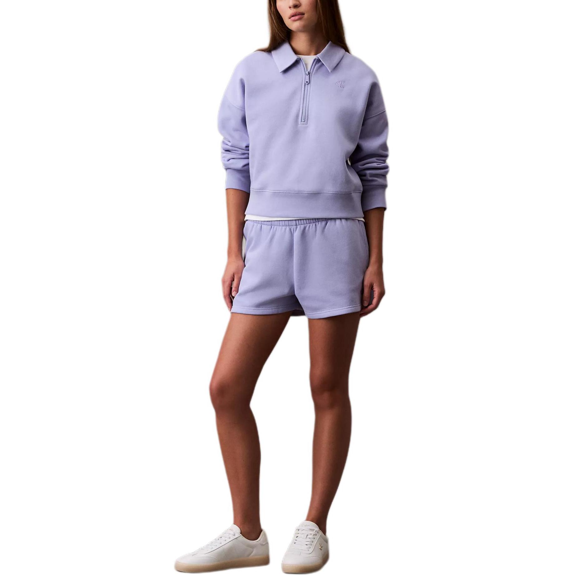 

Calvin Klein Повседневное худи с длинным рукавом свободного кроя для женщин, фиолетовое 47A232G-540 S