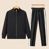 Women's Spring & Autumn Casual Running Two-Piece Set: Long Sleeve Top & Loose Pants, Breathable & Fashionable