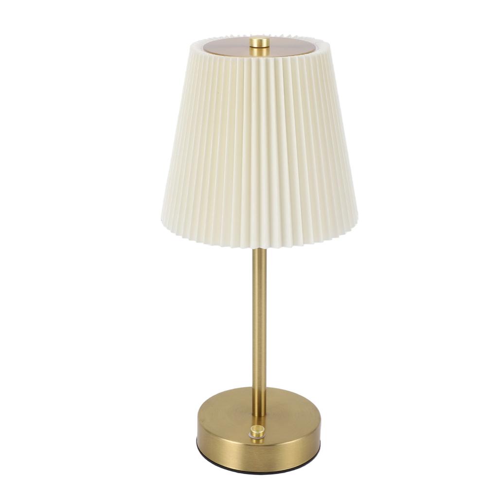 Table Lamp with Fabric Lampshade Modern Minimalist Rechargeable Touch Control RGB Bedside Lamp for Bedroom