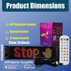 LED Matrix Panel with AI Voice Control, App Programmable Pixel Sign for Car with Flexible Scrolling Text & Animation Display