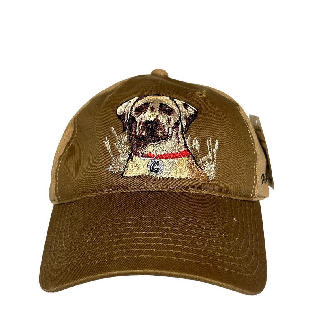 

[USED] Cabela s Labrador Dog Embroidered Cap, Beige