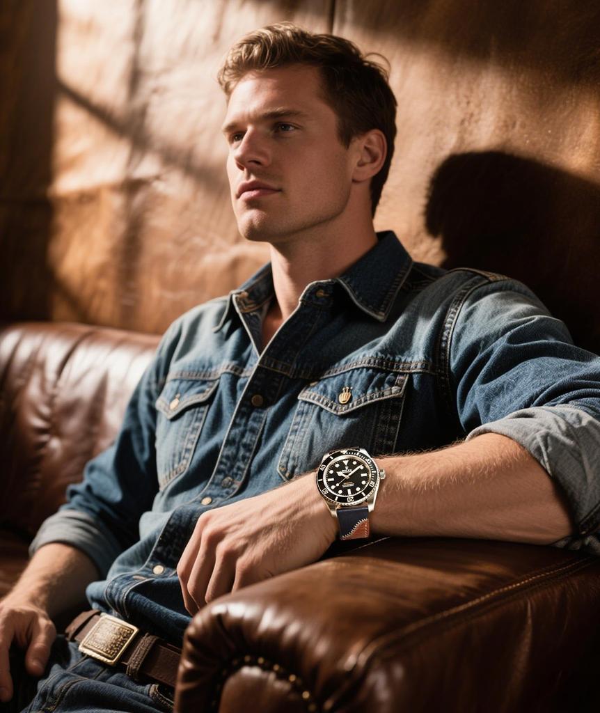 BINLUN Leather Watch Handmade Leather Watch Quick Retro Patchwork Replacement Watch Band for Men and Women Light Strap, 20mm, 21mm, 22mm, 24mm, Band,