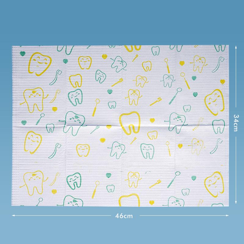 

Durable And Safe 10Pcs Disposable Dental Chest Towel Dentistry Clean Pad Dental Piercing Bibs Waterproof Medical Paper Patient Disposable Napkins