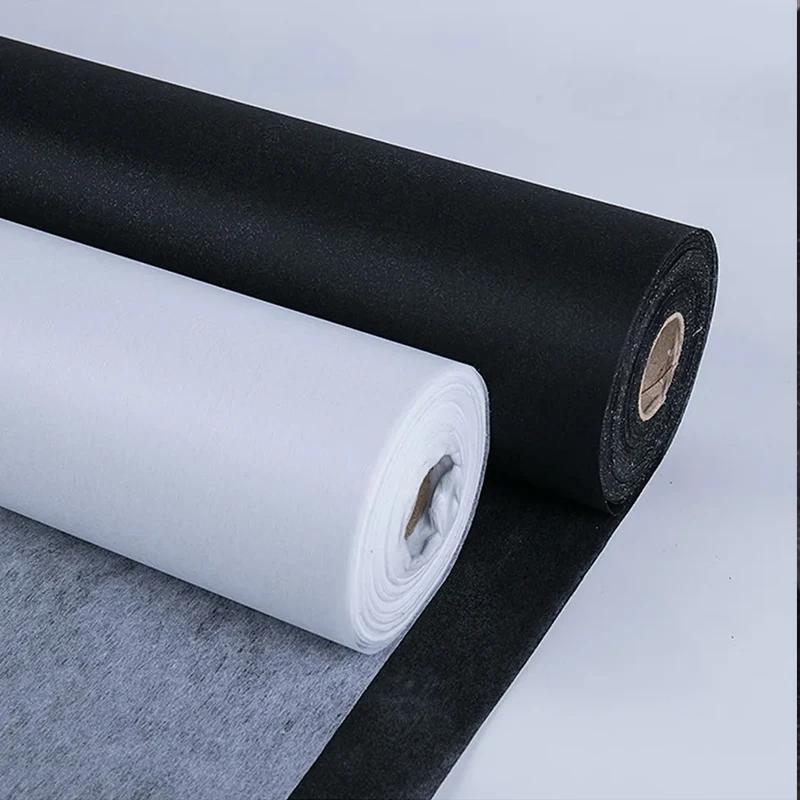 1m/2m/3m Non-woven Iron-On Interlining Fabric Clothing Sewing Accessories Single-Sided Adhesive Lining Lightweight Fusible DIY