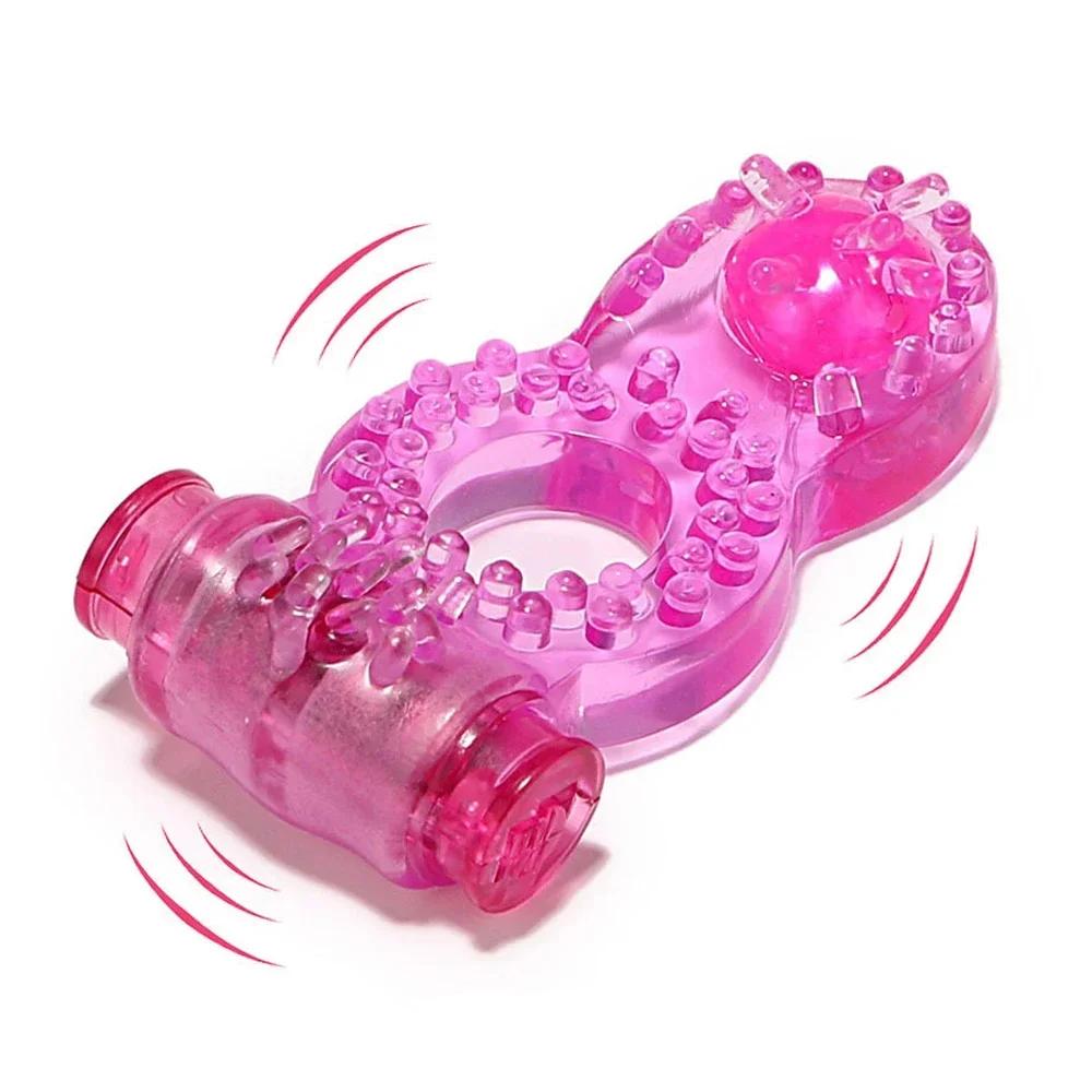 Vibrating Cock Ring for Men Clit G Spot Stimulation Delayed Ejaculation Penis Ring Sex Toy Masturbator