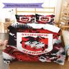 St George Dragons Pattern Bedding Set Quilt Cover Pillowcase Home Decor Gift (1 * duvet cover + 2 * pillowcase, without core)
