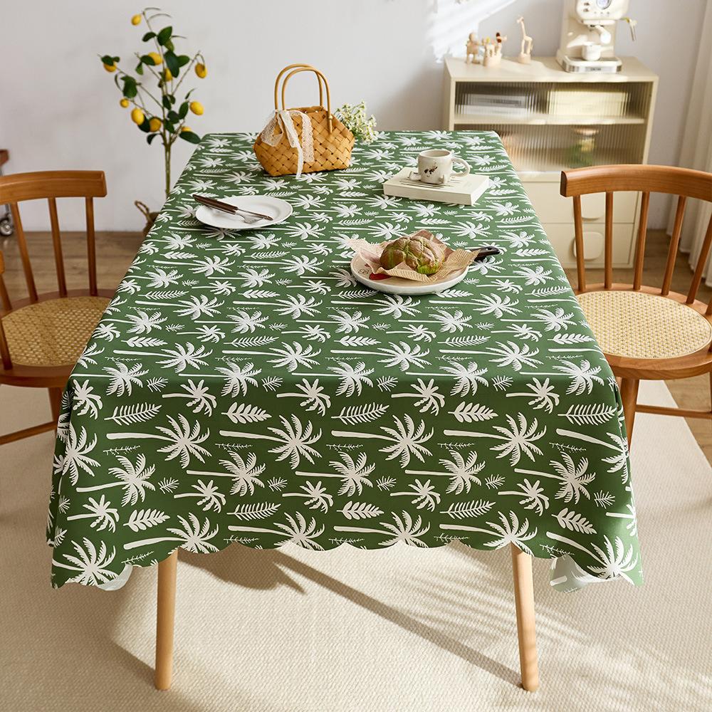 Kleines frisches pasturales Tischdecken, Wasserdichte Tischdecke, Hochwertige florale Kaffeetischdecke für das Wohnzimmer