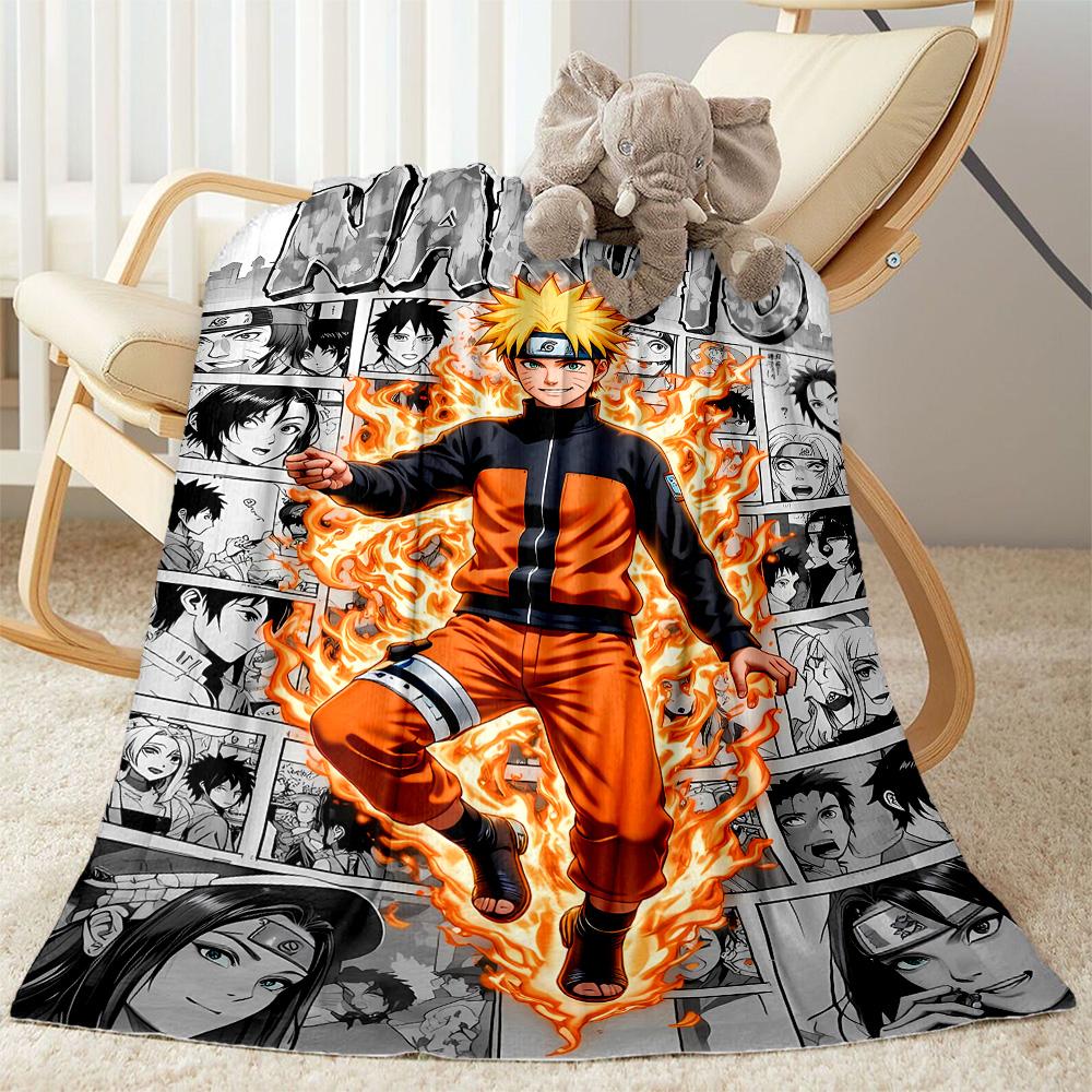 Naruto And Nine-tailed Fox Suitable Blanket for Offices, Travel, Living Rooms Also a Good Gift for Friends and Family Suitable for All Seasons.