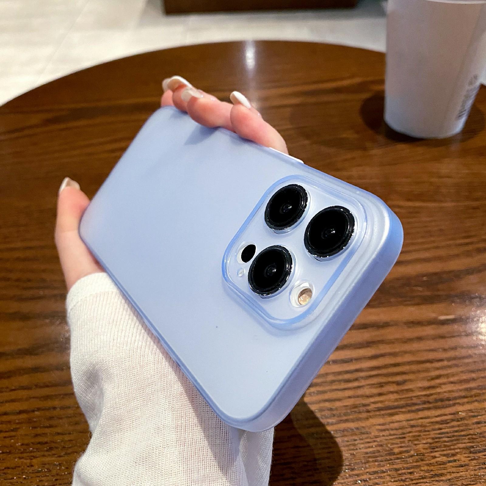 

Тонкий чехол для iPhone 13 Pro 6,1 дюйма Противоударный чехол Точный вырез Матовый чехол из ТПУ Blue