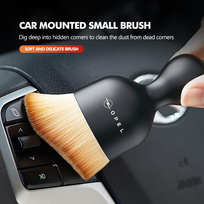 For Opel Car Interior Cleaning Soft Brush Dashboard Outlet Dust Tool Astra G H J K F Corsa D Zafira B Insignia Mokka Regal