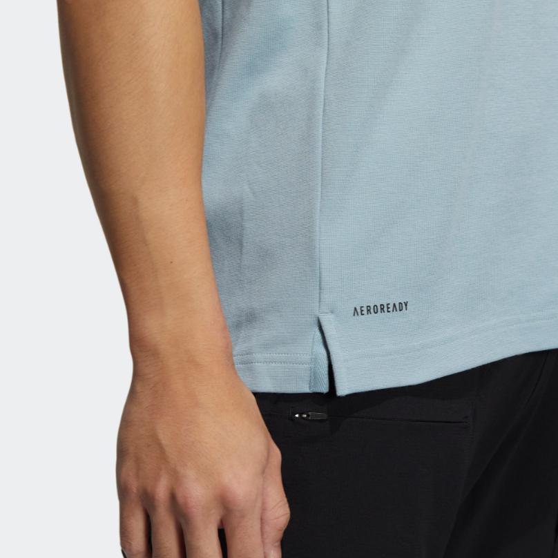 Adidas Terrex Tx Logo Polo Shirt Men Tops Gray HM3815