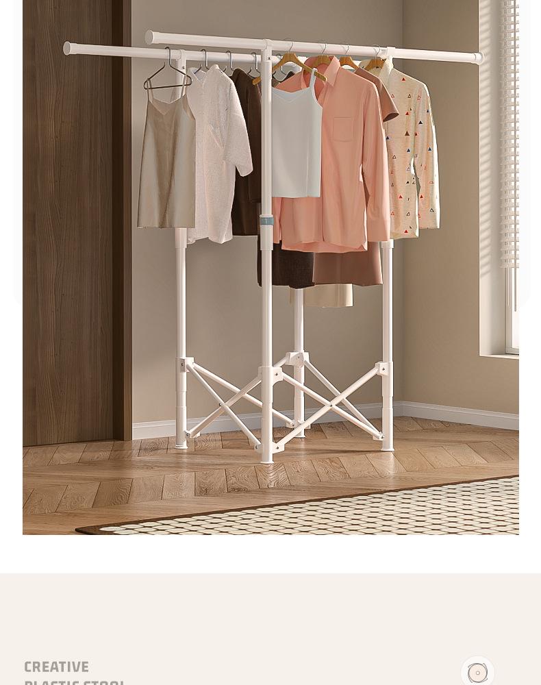 Collapsible Indoor Clothes Drying Rack for Bedroom or Balcony