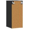Shoe Cabinet Black 32x35x70 Cm Particleboard