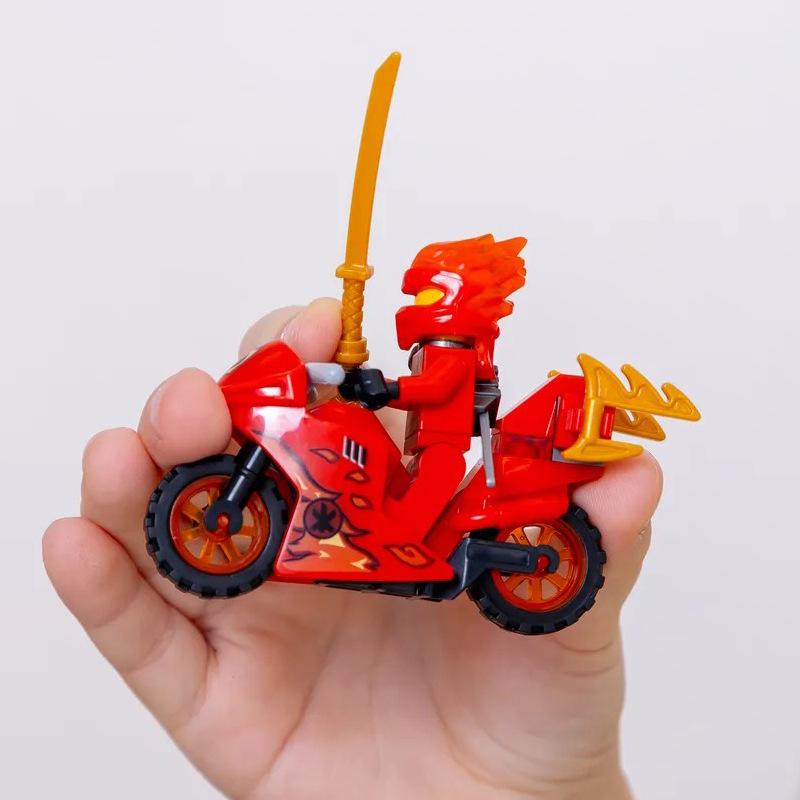 Ninja Motosiklet Yapı Blokları Minifigür Oyuncak 61015 61082 31050 Poşetli Set