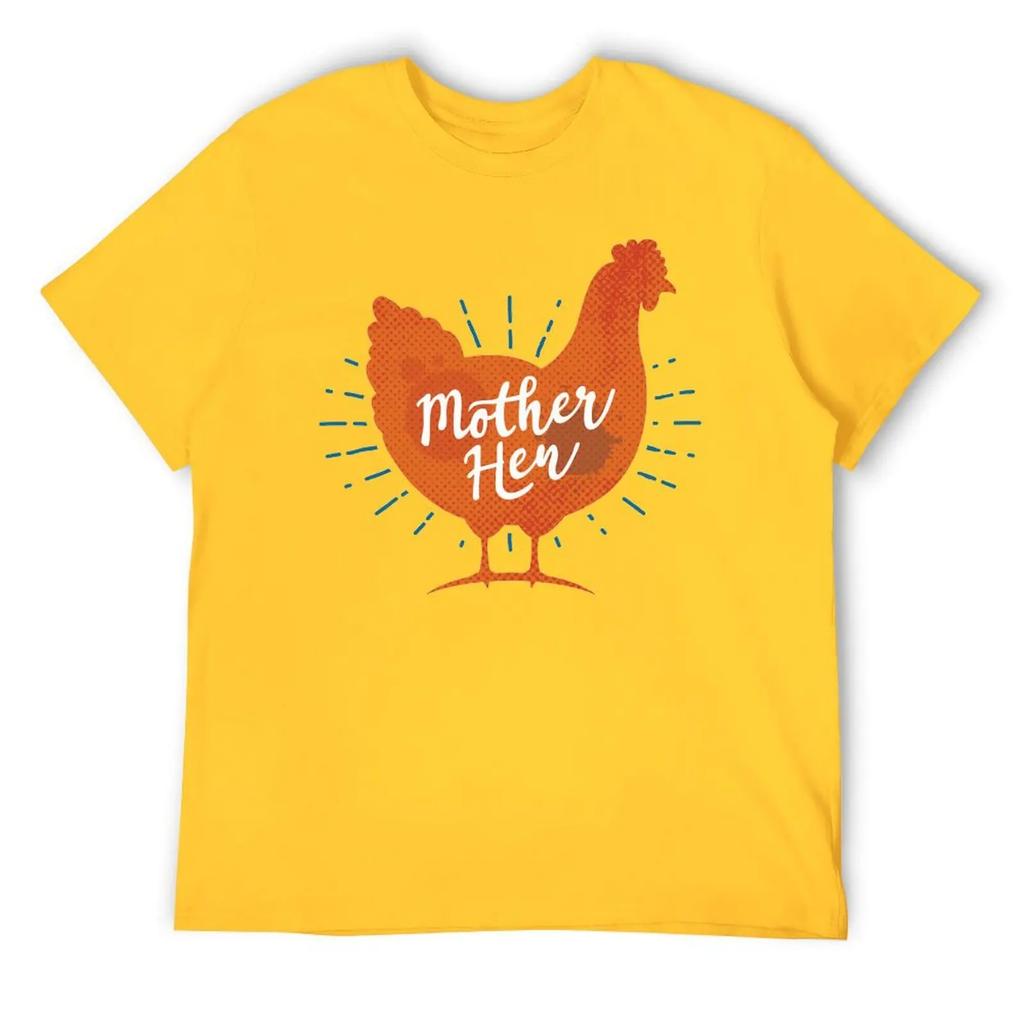 Muttertag Hühnermutter Hühner Mama Damen T-Shirt Rundhals Bewegen Humor Grafik Top Tee Kreative Aktivität Wettbewerb USA S