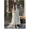 New Chinese style national style neck sling dress children's summer new cold zen niche design dress