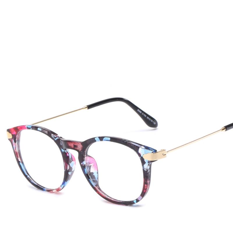 

Round Finished Myopia Glasses Women Men Metal Legs Nearsighted Eyewear Student Glasses With Diopters Minus -1.0 -1.5 -2.5 To -6 0