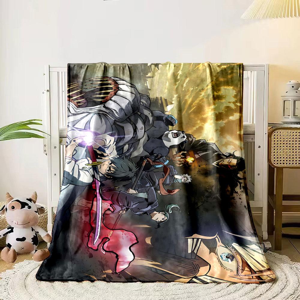 

Action-packed anime scene with characters battling amidst a dramatic sky. for all seasons blanket lunch break throw gift 80cm x 120cm
