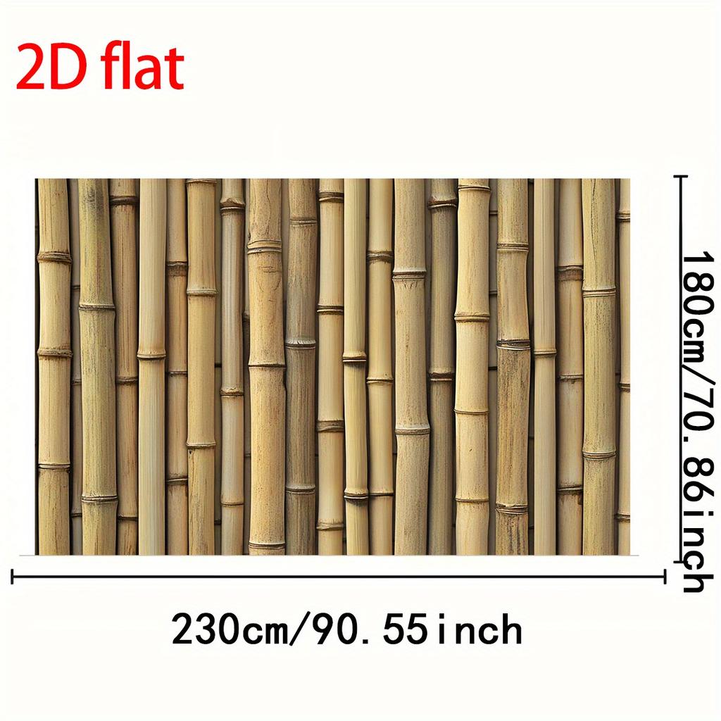 1 ks přírodní bambusové stonky vzor textury nástěnná tapisérie pro dekoraci obývacího pokoje ložnice asijské zen minimalistické umění Printhome