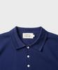AMFEAST (Cotton 100%) Essential Polo Half Knit Navy