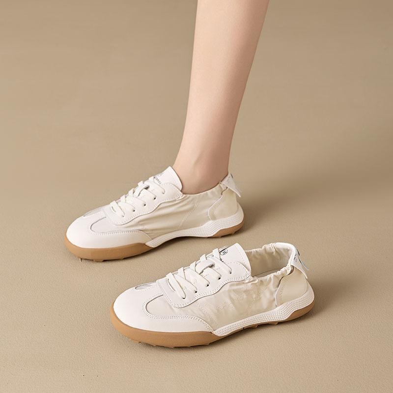 Leather High Quality. Leather Casual Sports Little White Shoes Women's Ballet Summer