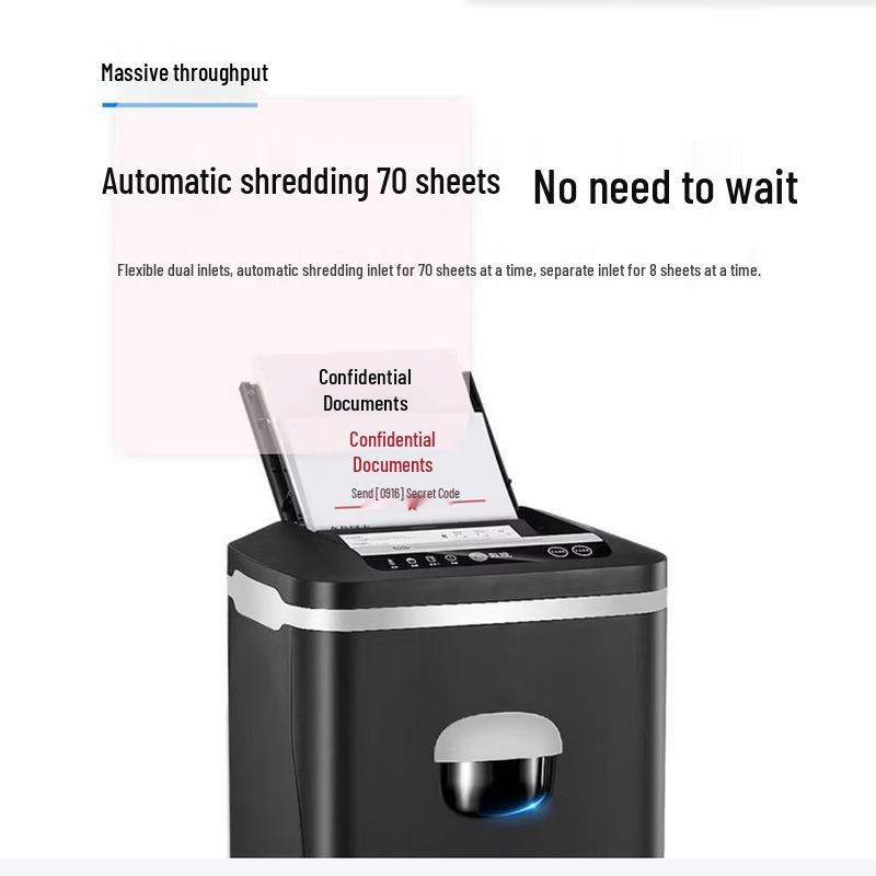 GEPAD Commercial Auto-Feed 5-Level Security Paper Shredder CN plug (adapter included)