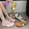 Su Yinyin Has the Same Big Head and Little Cutie~ Mandarin Duck Shoelaces Casual Shoes Inner Height Increase German Training Shoes Women's Forrest G