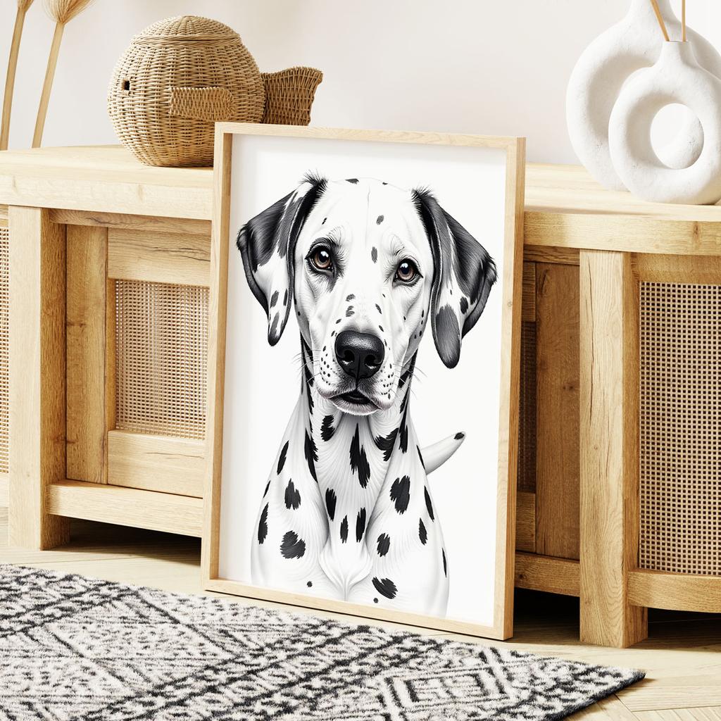 Plakat pies dalmatyńczyk
