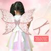 1 Satz Feenflügel Schmetterling Fee Elfenflügel Verkleiden Funkelnd Halloween Cosplay Party Requisiten Ohrrückendekoration Kostümflügel