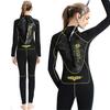 MORGEN SKY 5mm Women's Wetsuit with Zippers At the Arms and Legs, Back Zip for Surfing and Diving, Size 1107(S)