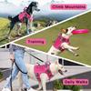 Tactical Dog Harness: Heavy-Duty 1000D Nylon No-Pull Control with Front Leash - Reflective Safety Vest for Large Dogs with Top