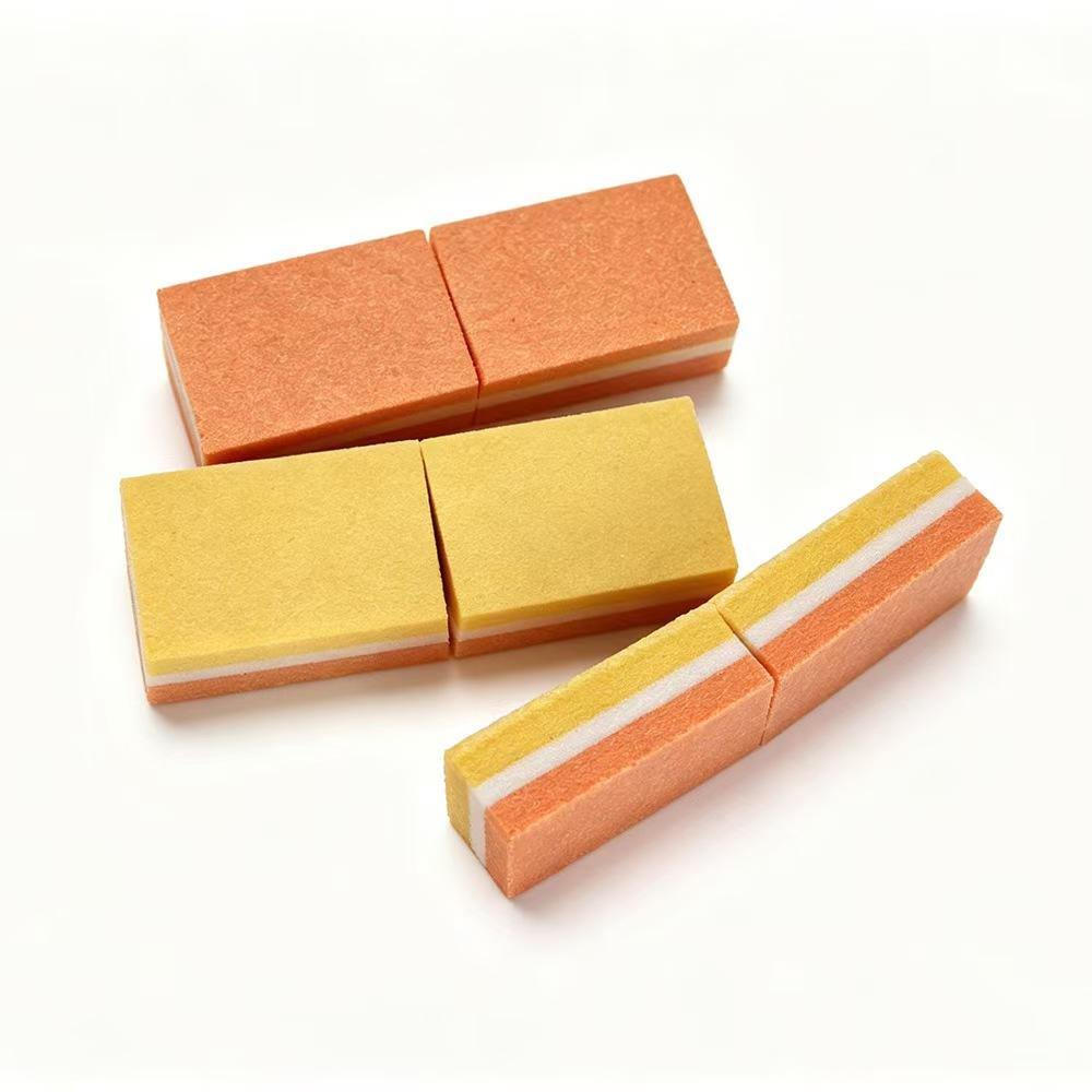 High Elastic Sponge Nail Buffer Block Mini Double Sided Sanding Nail File for Nail Shaping Polishing Manicure Supplies