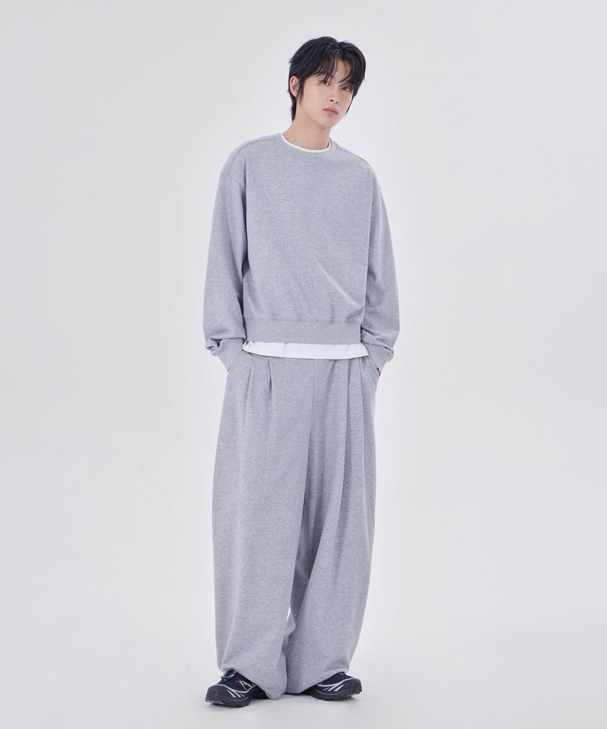 GLW Comfort Wide Two-Pleat Sweatpants Gray