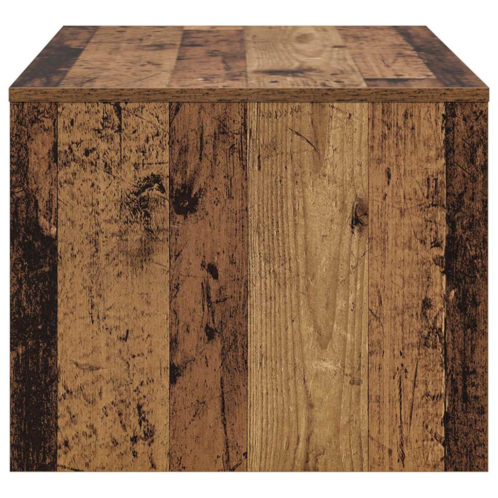 Coffee Table Reclaimed Wood Look 80 X 50 X 40 Cm Wood Based Material