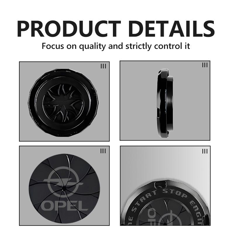Car One-Key Start lgnition Engine Stop Push Button Protective Cover For Opel Corsa Mokka Astra Cascada Adam Insignia Meriva