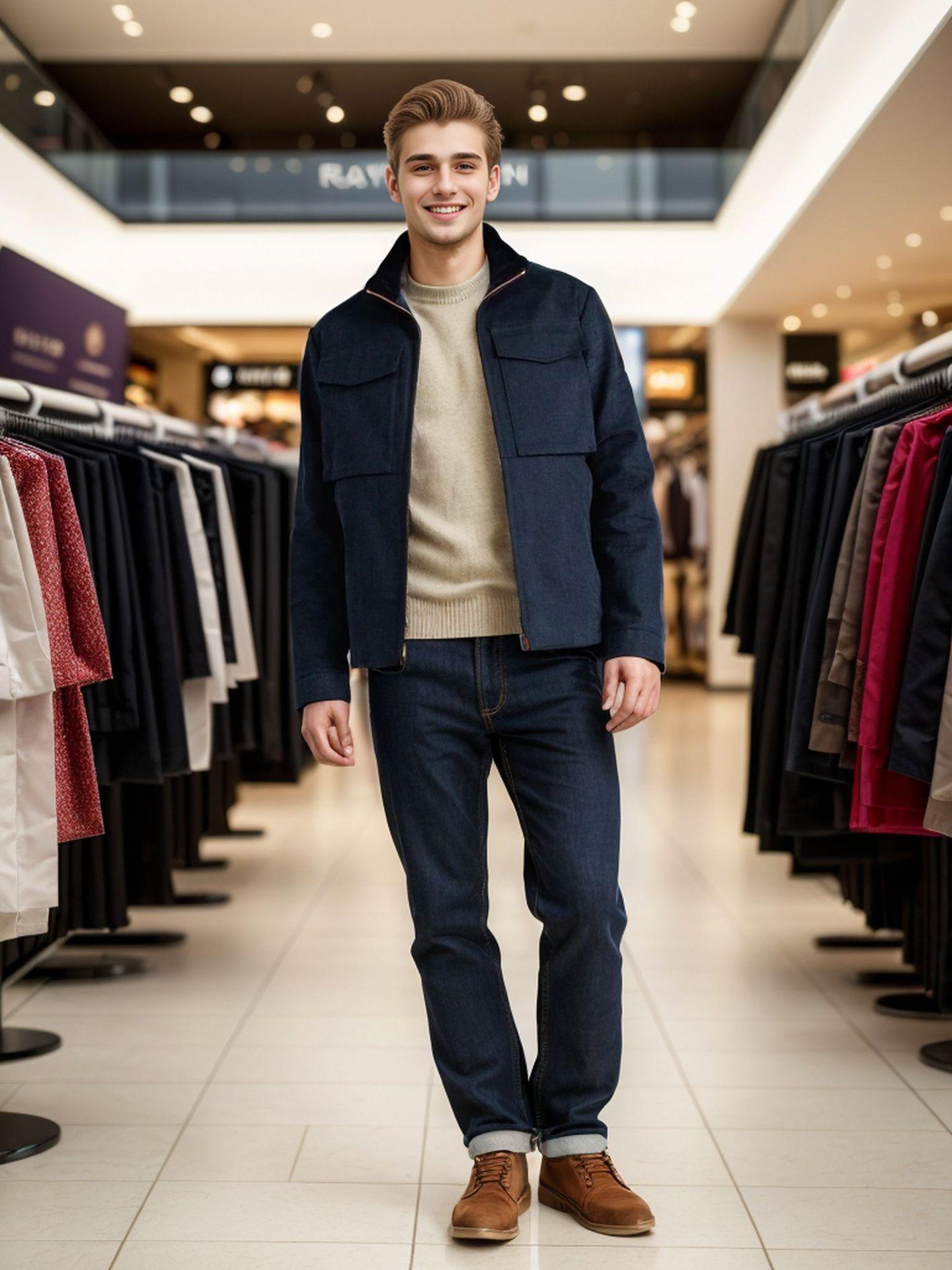 

Новая минималистская мужская куртка в стиле пэчворк, верхняя одежда средней длины с длинными рукавами, модная городская куртка с лацканами XXL темно-синий