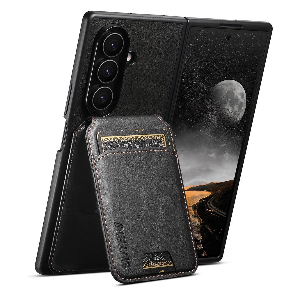 SUTENI Leather Stand Case with Card Slot for Samsung Z Fold 7/6/5