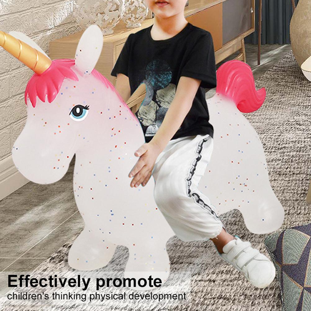 Kůň skákací nafukovací zvíře jízda na hračku s pumpou dárky pro děti, chlapci, dívky