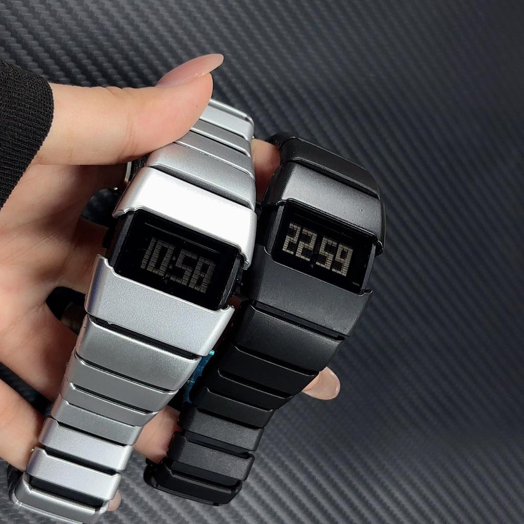 Retro hodinky ve stylu tisíciletí Unisex Svítící digitální displej Hodinky Vysoká hodnota Personalizované elektronické hodinky