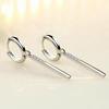 Morning Glow Elegant Korean Stud Earrings: Simple, Versatile Imitation Silver Ear Clips for Women