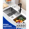 1/3/5 PCS Stainless Steel Sink Strainer Universal Fit Drain Basket Rust-Proof Food Catcher for Fast Drainage Easy Clean