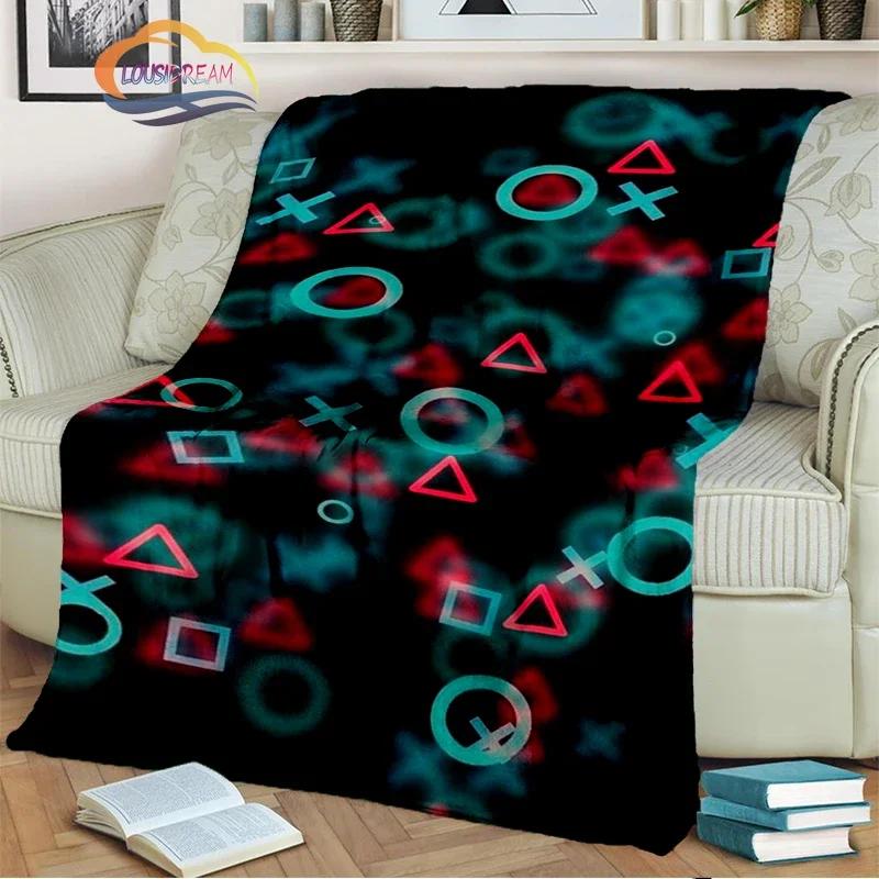 Game Blanket Pad S  Controller Soft and Comfortable  Sofa Bed Bedroom Decoration  Gamer Gift