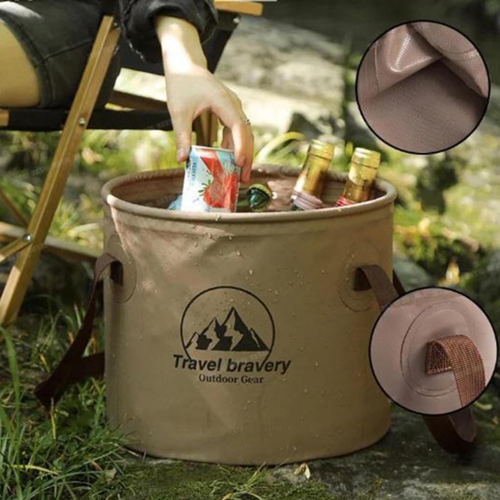 Durable Multi-functional Portable Waterproof Collapsible Sink Bucket Travel Basin Camping Hiking Tools Storage Bucket 10L